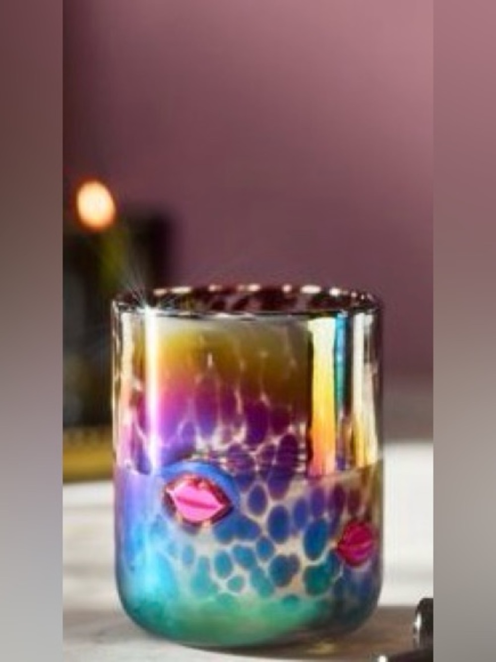 Anthropologie Viral Icon Juice Glass New in Box Retail $16